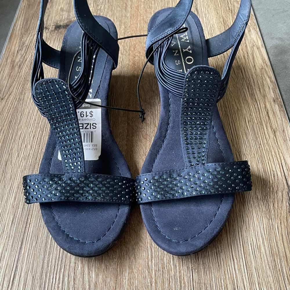 NWT Navy Wedges